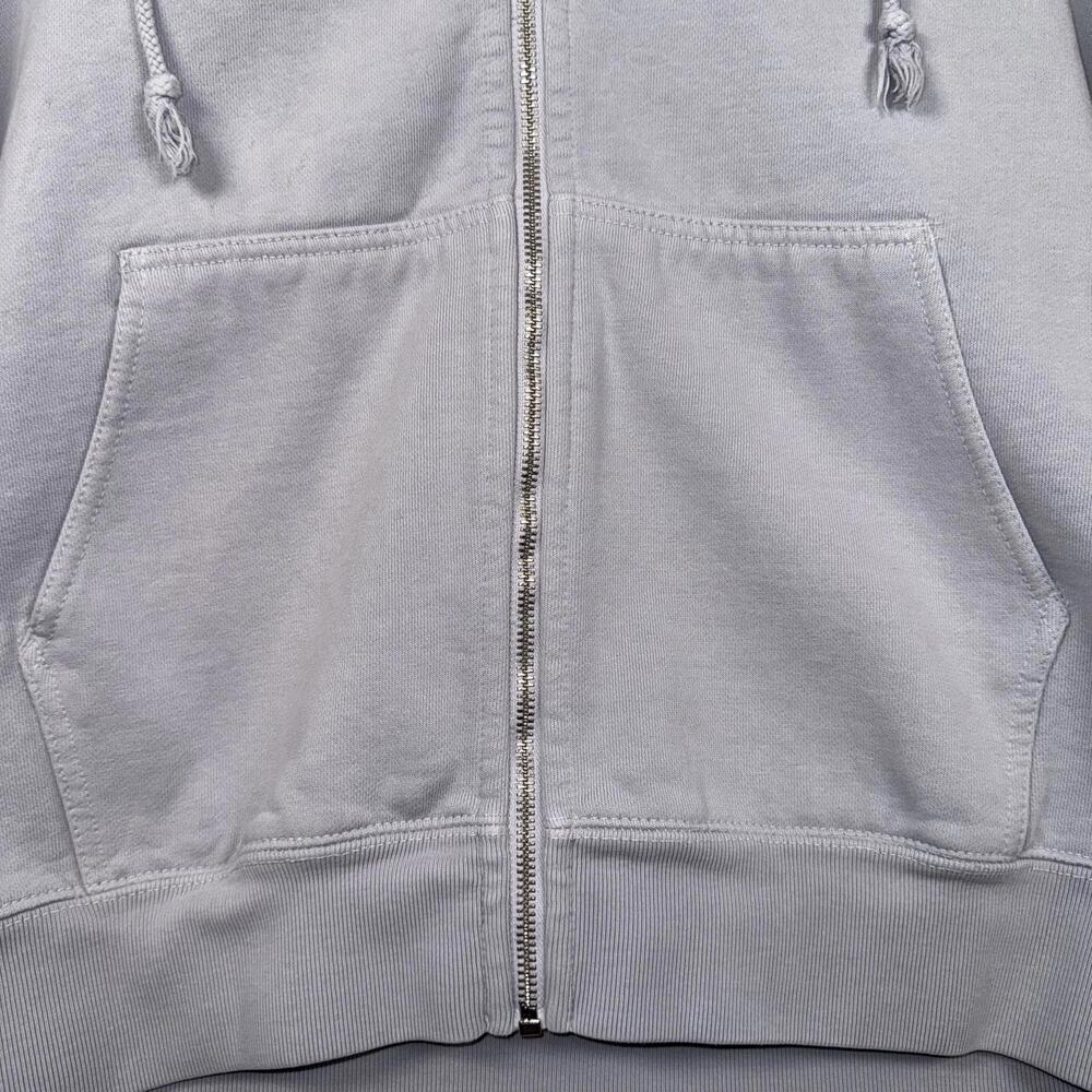Brandy Melville Full Zip Blue Grey Oversized Hoodie XL - Picture 2 of 8
